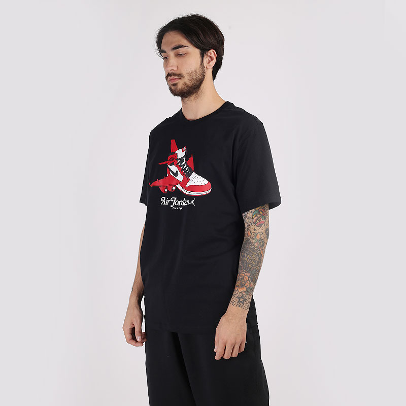 мужская черная футболка Jordan Brand Short-Sleeve Graphic Crew CN3596-010 - цена, описание, фото 2